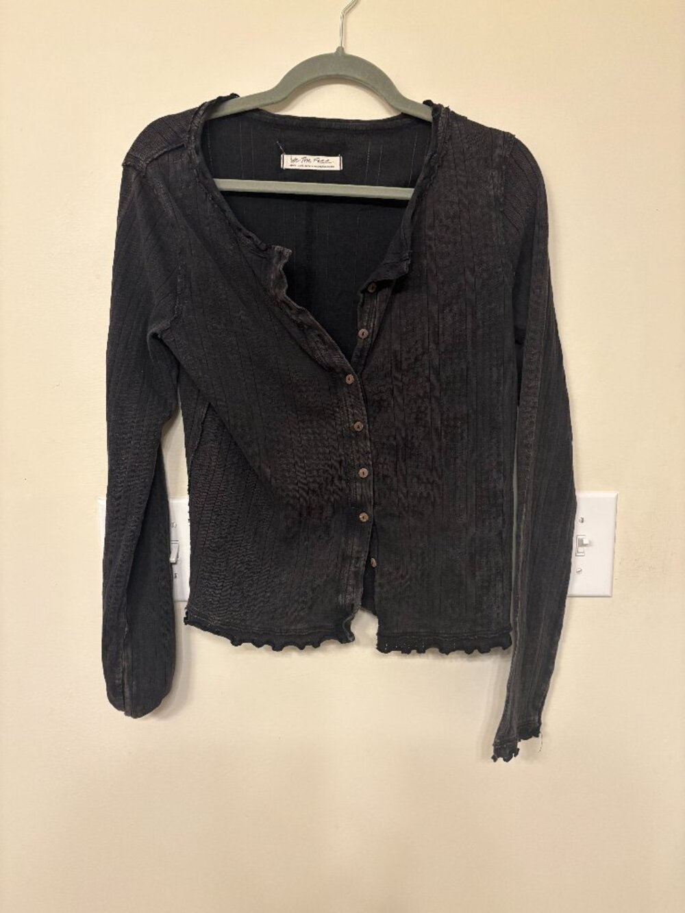 We The Free Black Cardigan Size Medium